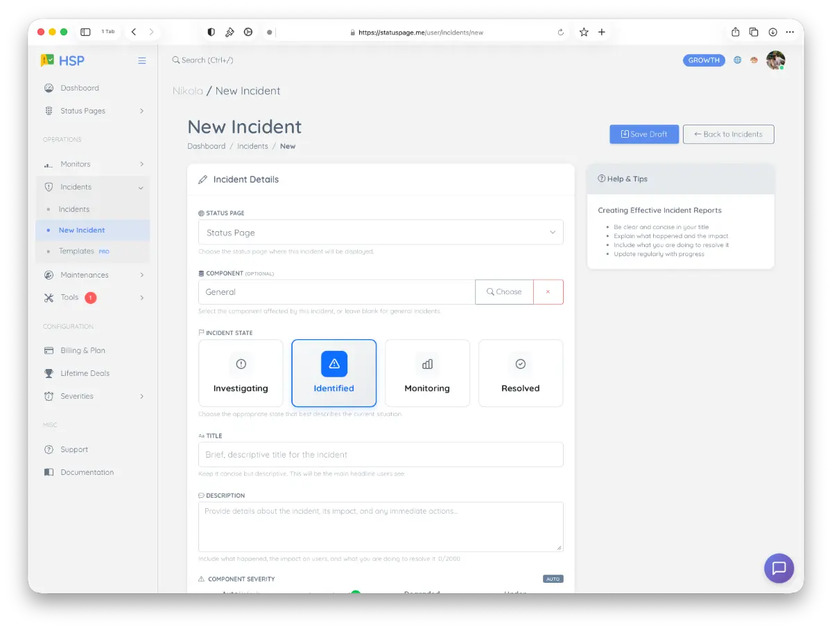 Status & Uptime - Hosted Status Page - Screenshot 2