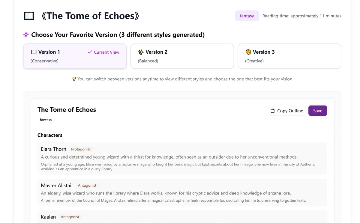 AI Story Writer - Screenshot 2