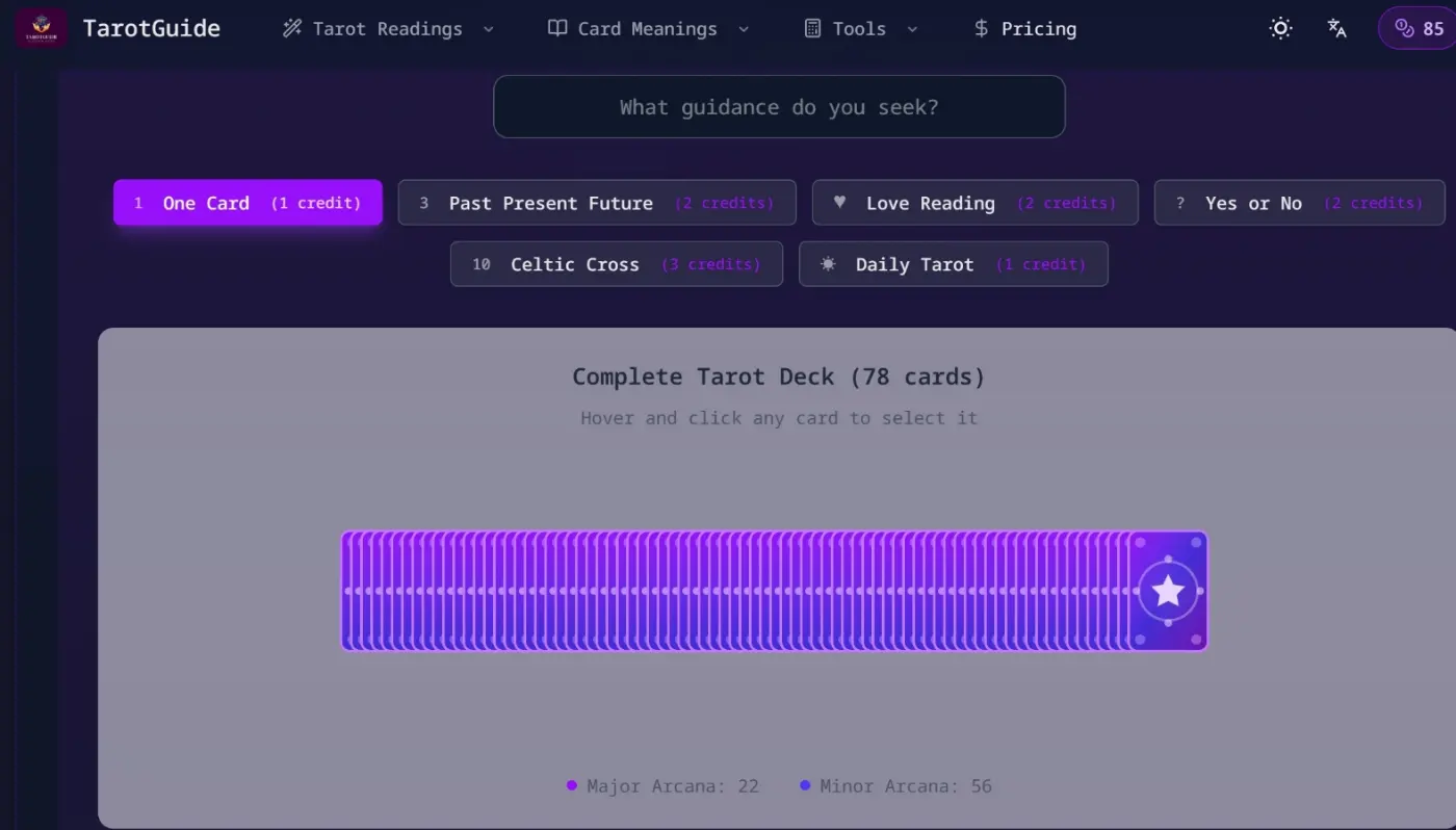 TarotGuide - Screenshot 2