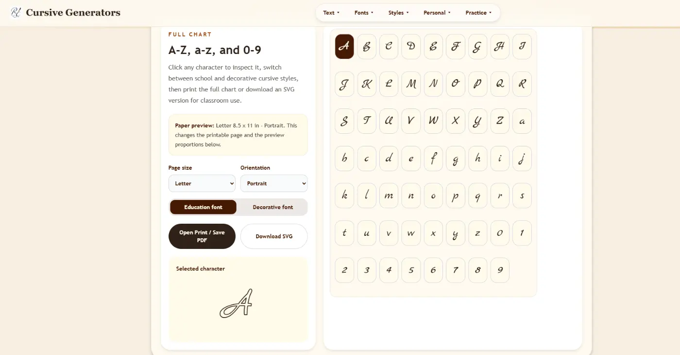 Cursive Generator - Screenshot 4