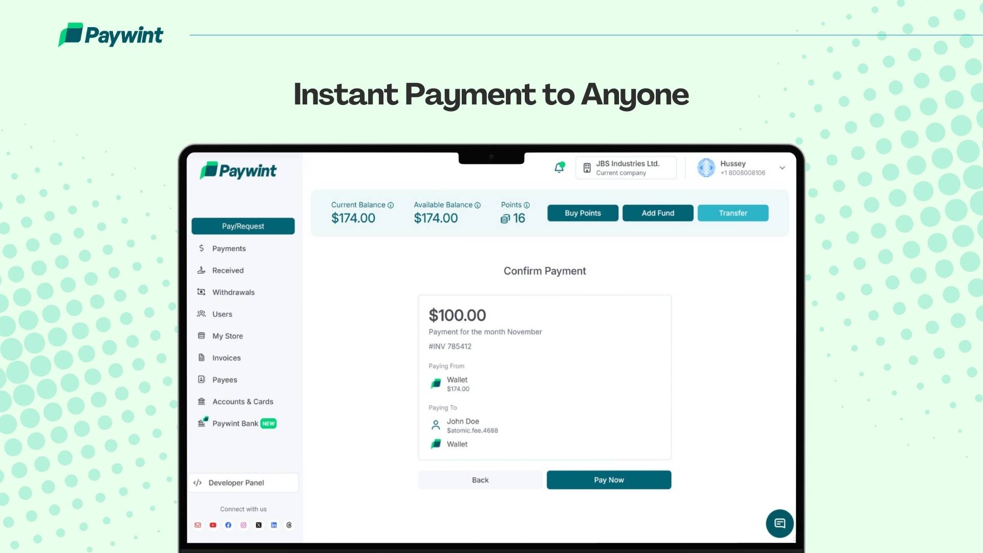 Paywint - Screenshot 2