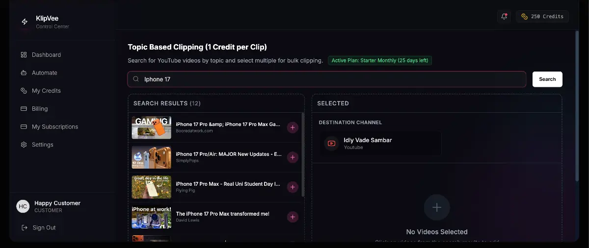 KlipVee - Screenshot 2