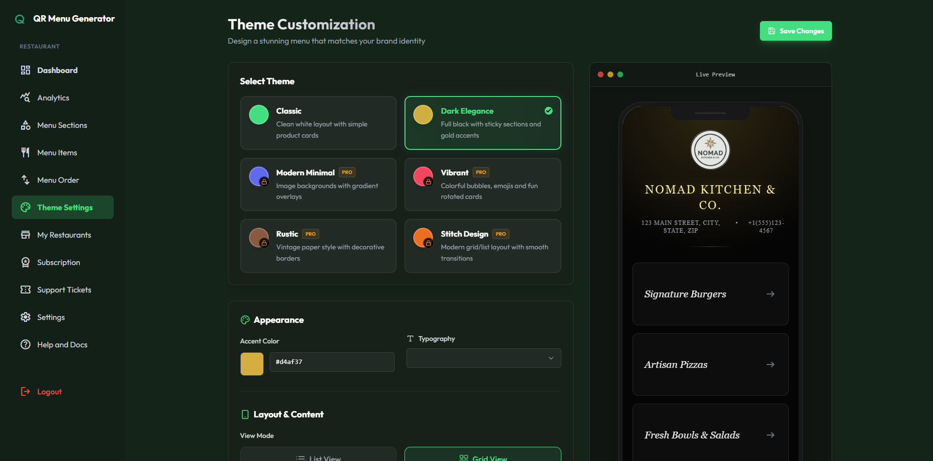 QR Menu Generator - Screenshot 3