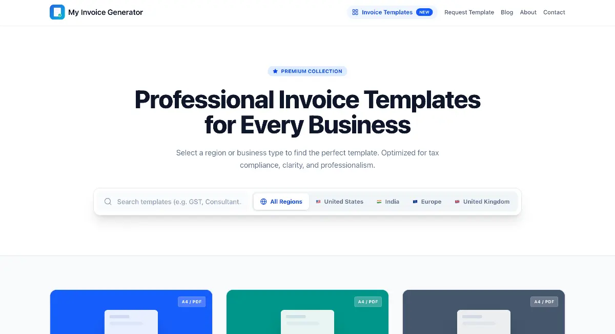 My Invoice Generator - Screenshot 1