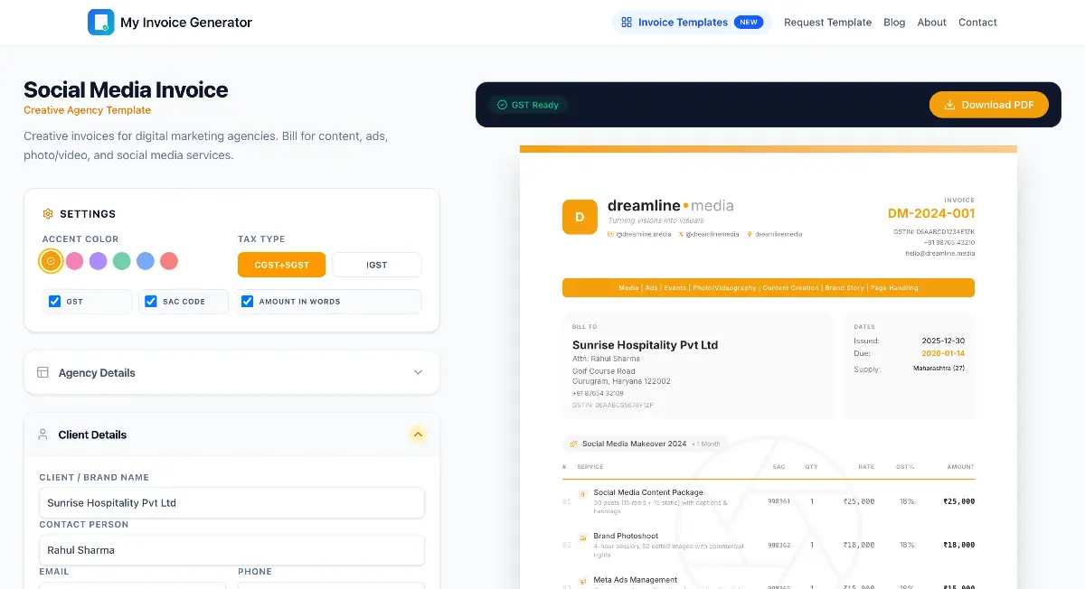 My Invoice Generator - Screenshot 3