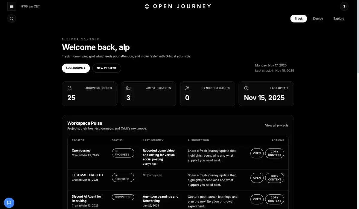 Open Journey - Screenshot 1