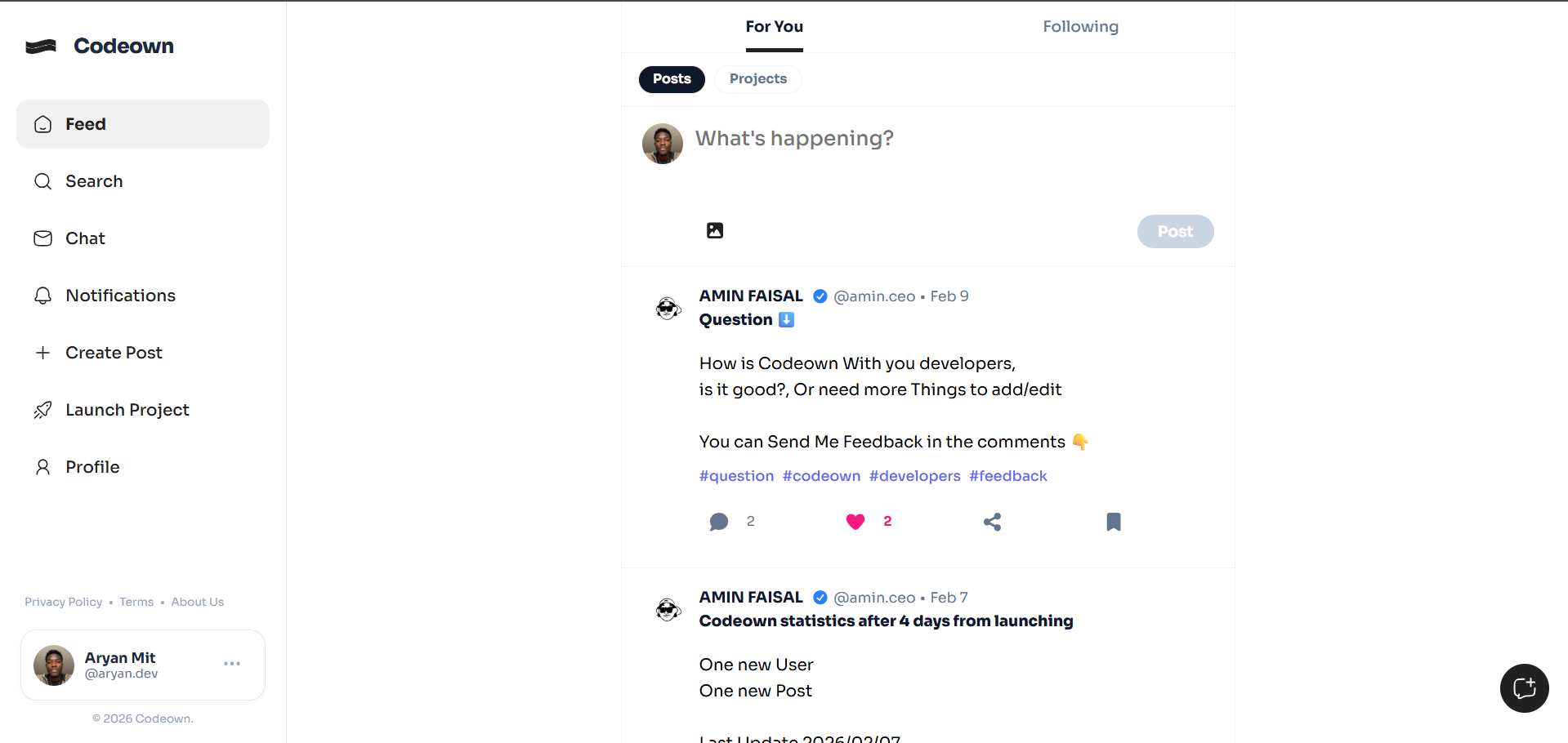 Codeown - Screenshot 1
