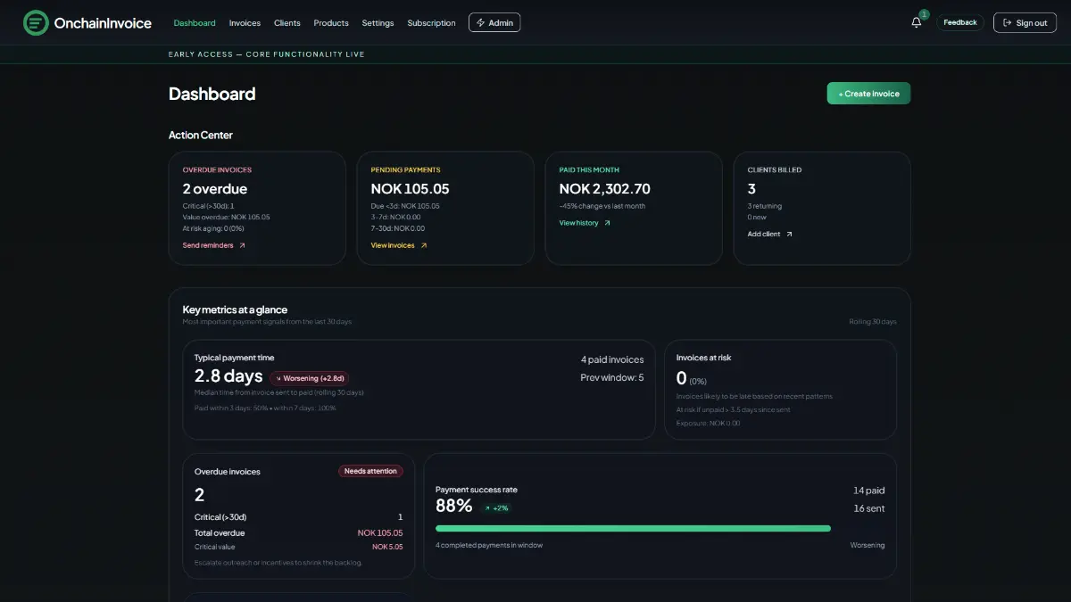 onchaininvoice - Screenshot 1
