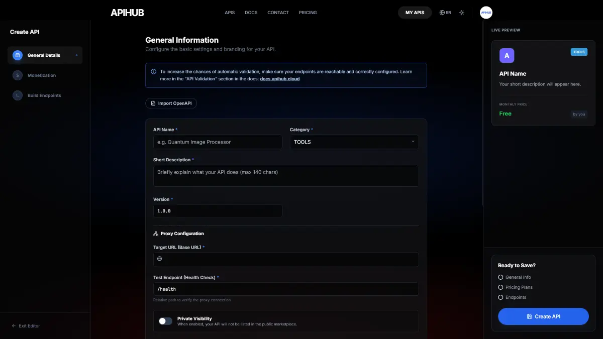 APIHUB - Screenshot 3