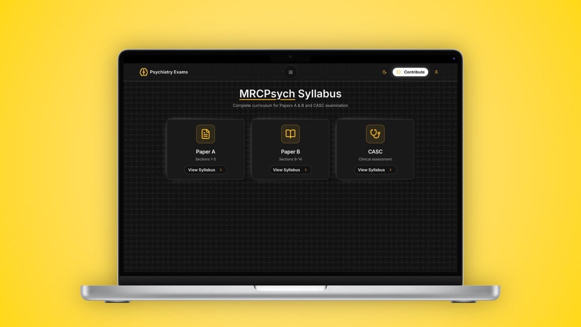 Psychiatry Exams - Screenshot 2