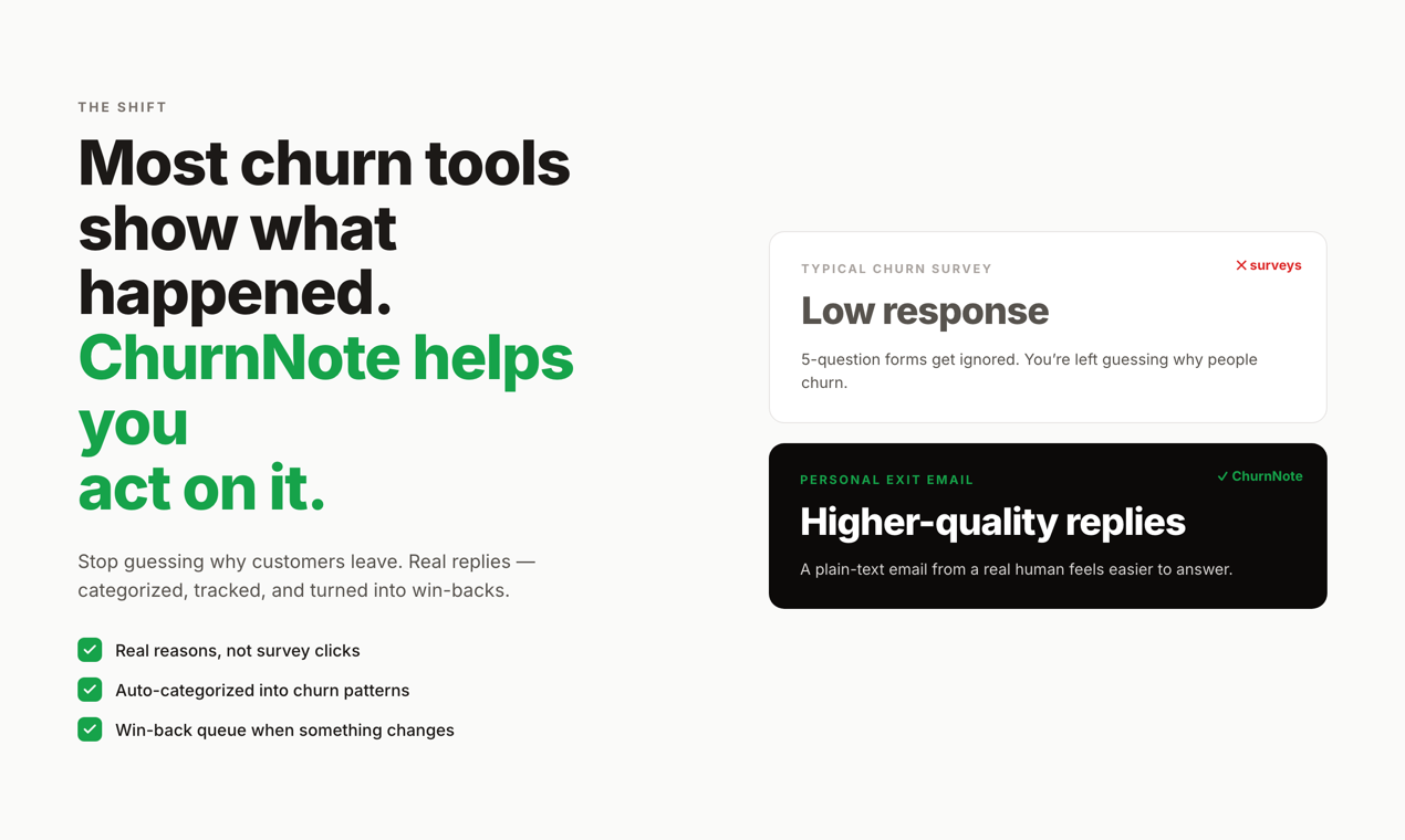 ChurnNote - Screenshot 2