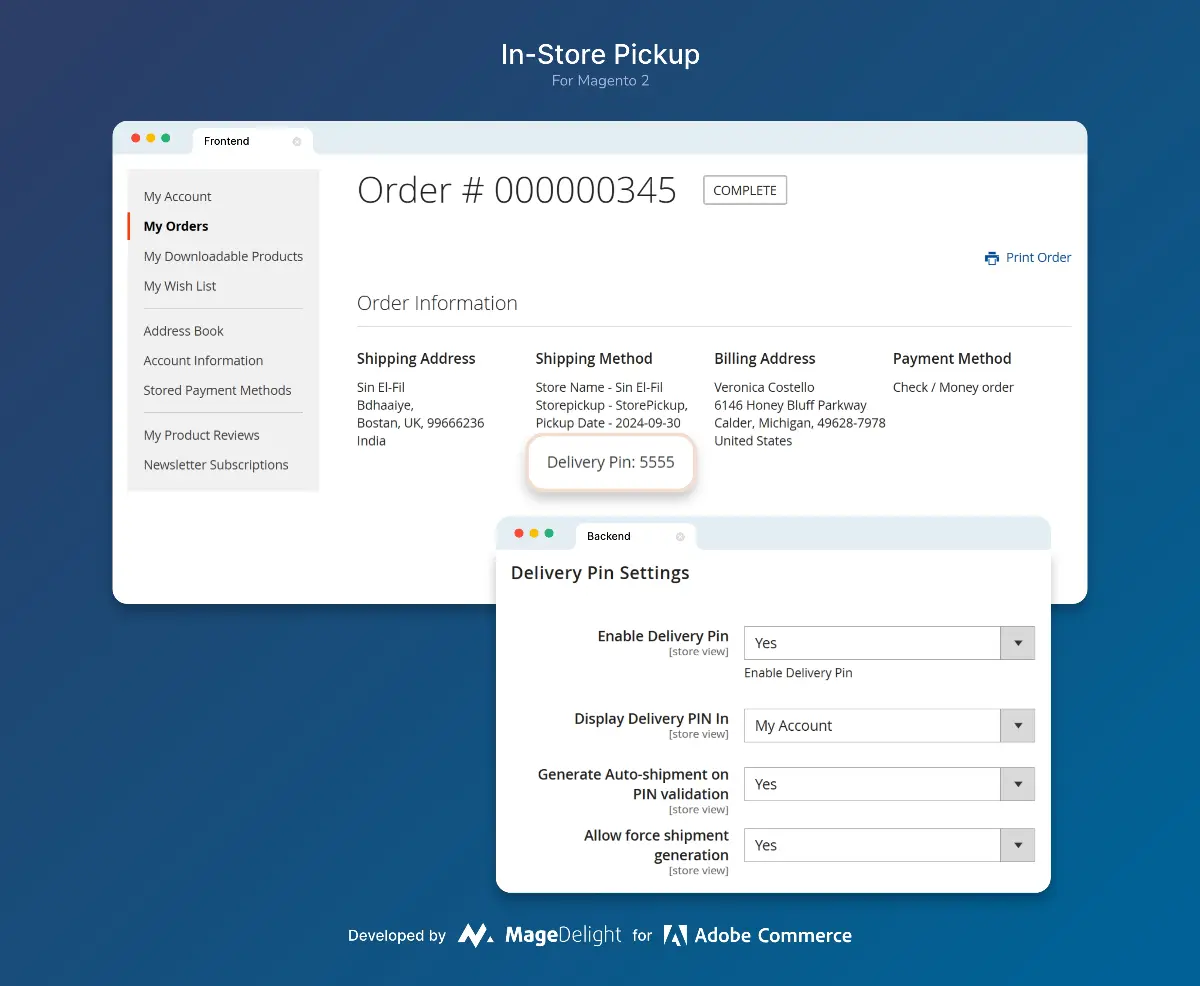 In-Store Pickup for Magento 2 - Screenshot 4