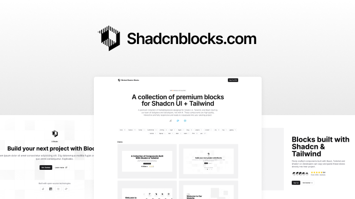 Shadcnblocks - Screenshot 1