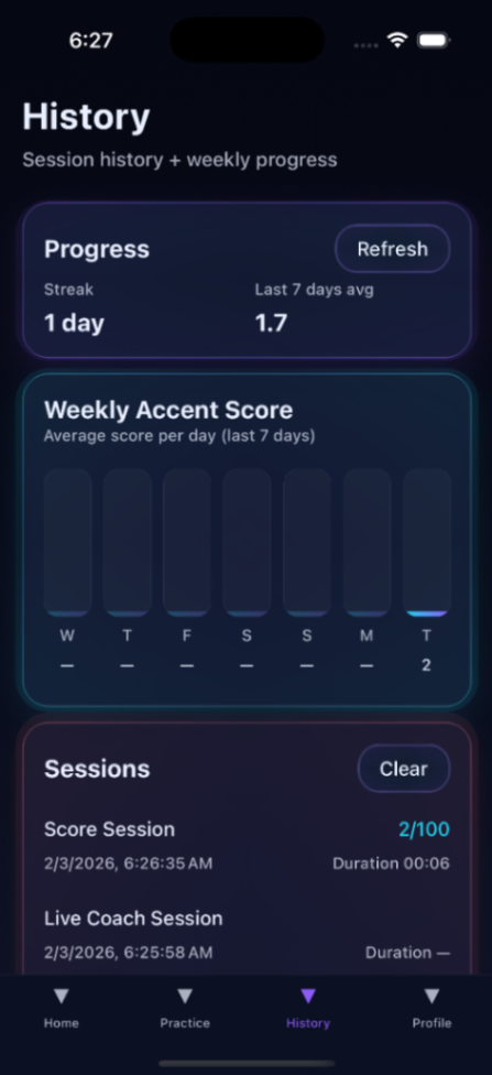 Clear Accent (waitlist) - Screenshot 4
