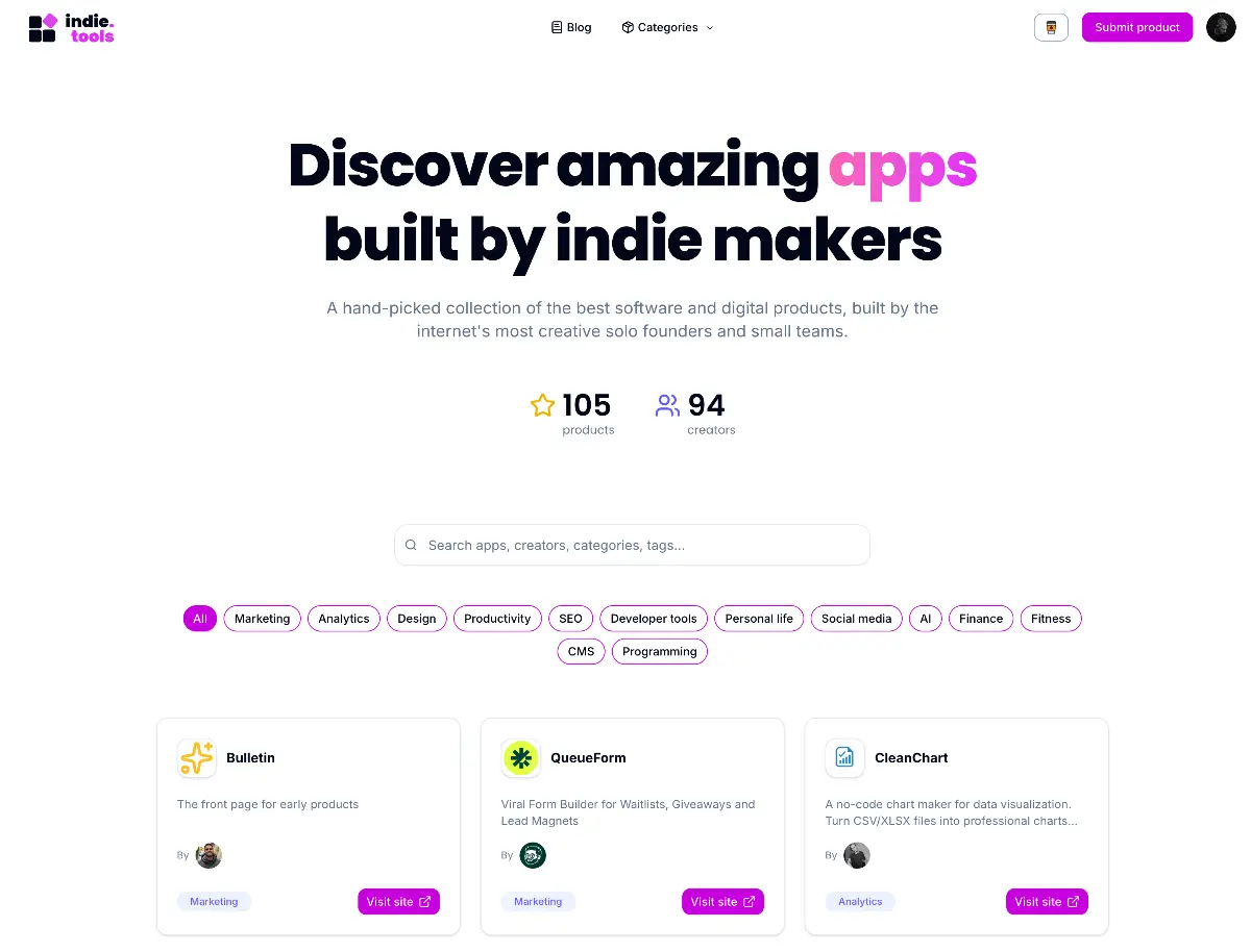 IndieTools - Screenshot 2