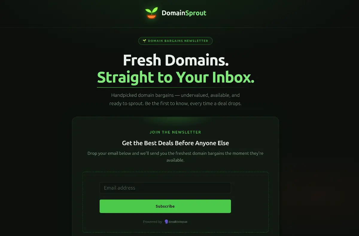 DomainSprout - Screenshot 2