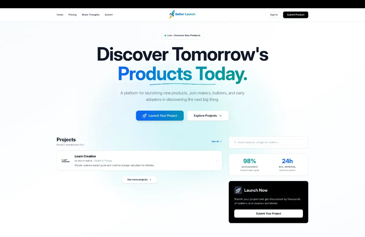 Better Launch  - Screenshot 1