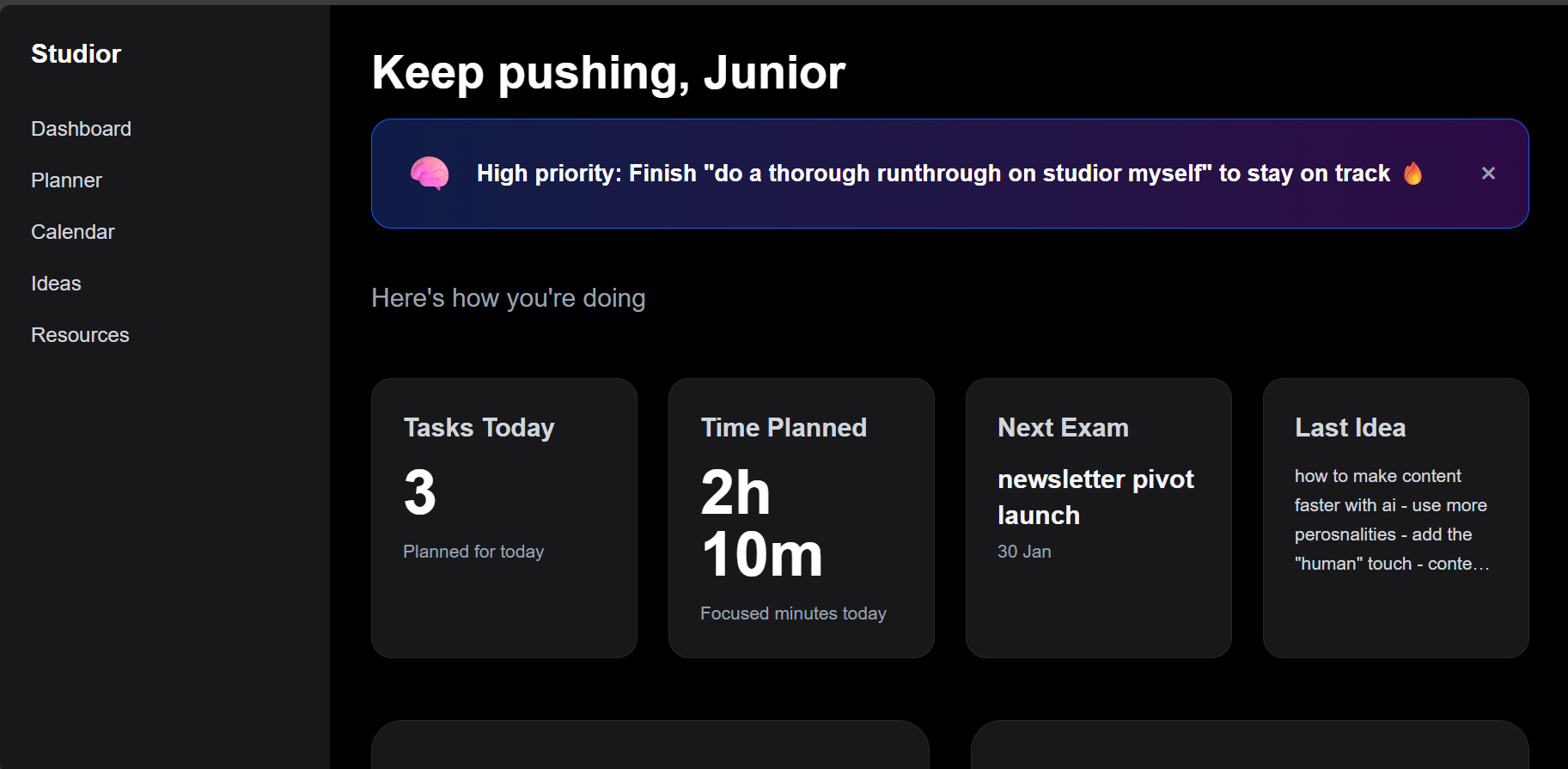 Studior - Screenshot 2