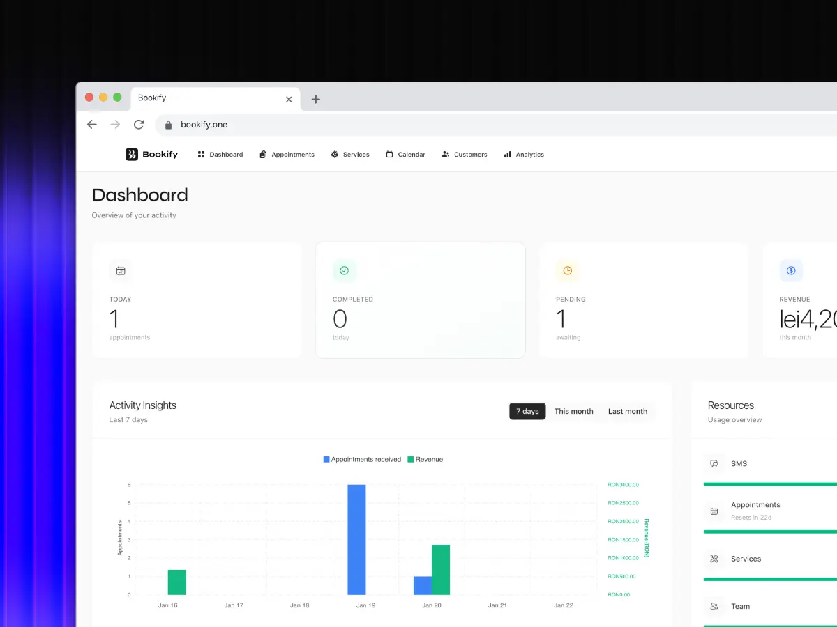 Bookify - Appointment Scheduling System - Screenshot 1