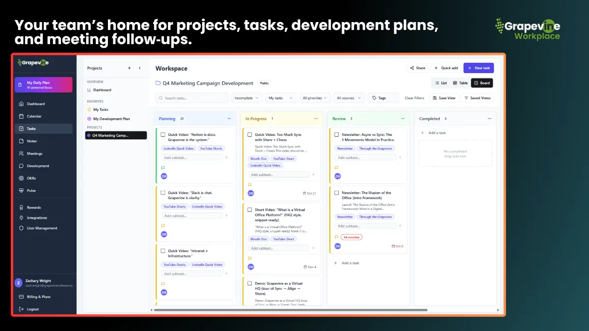 Grapevine Workplace - Screenshot 2