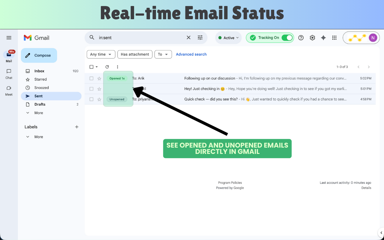 TrackMailBox - Screenshot 1