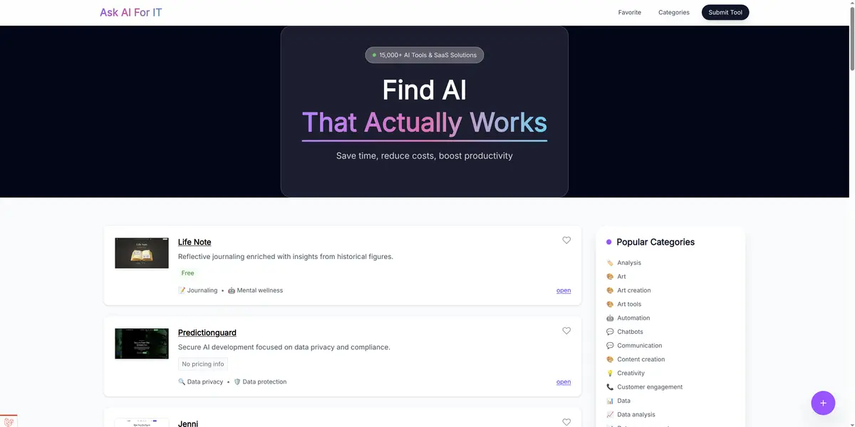 Directory Ask AI for IT - Screenshot 1