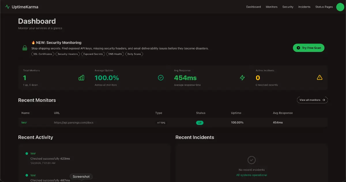 Uptime Karma - Screenshot 1