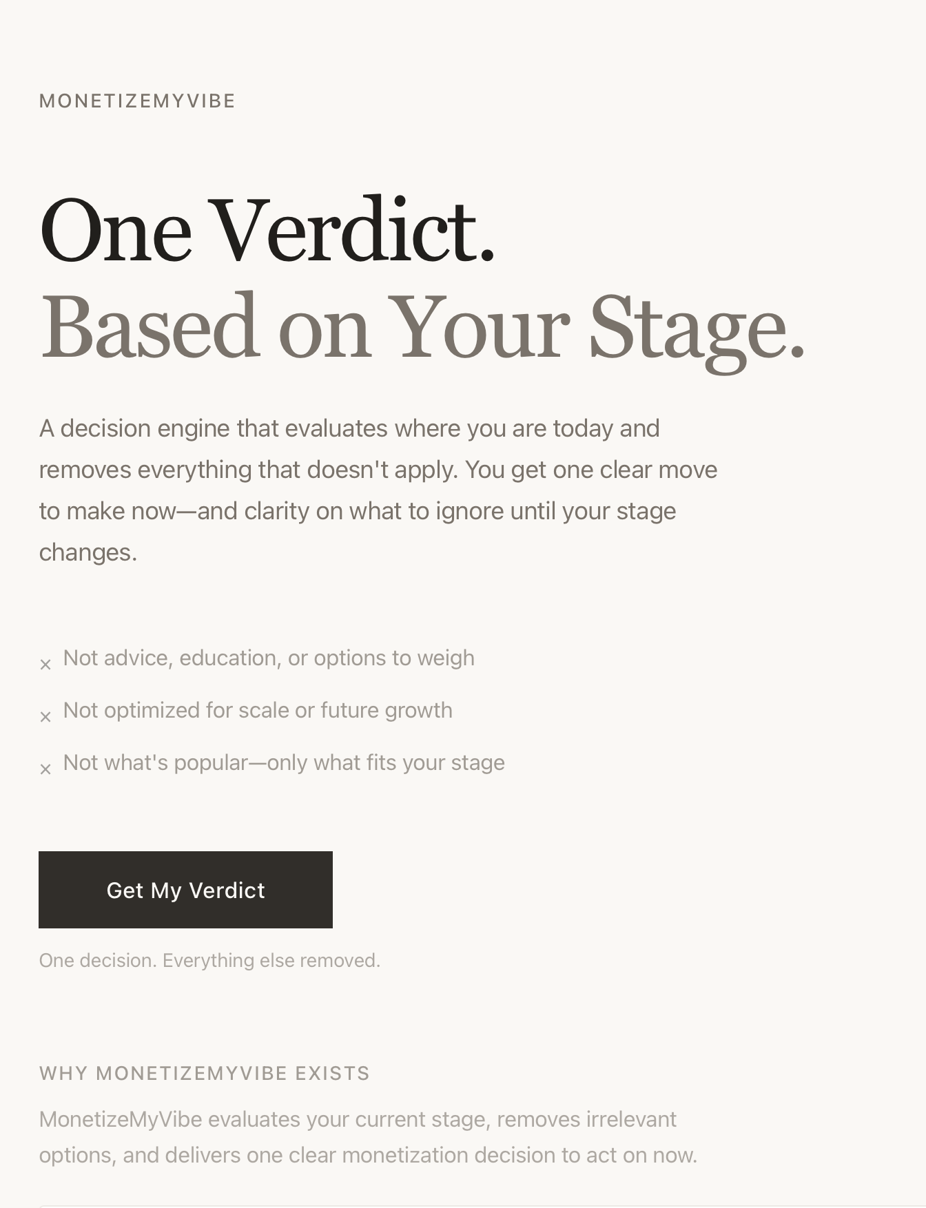 MonetizeMyVibe - Screenshot 1