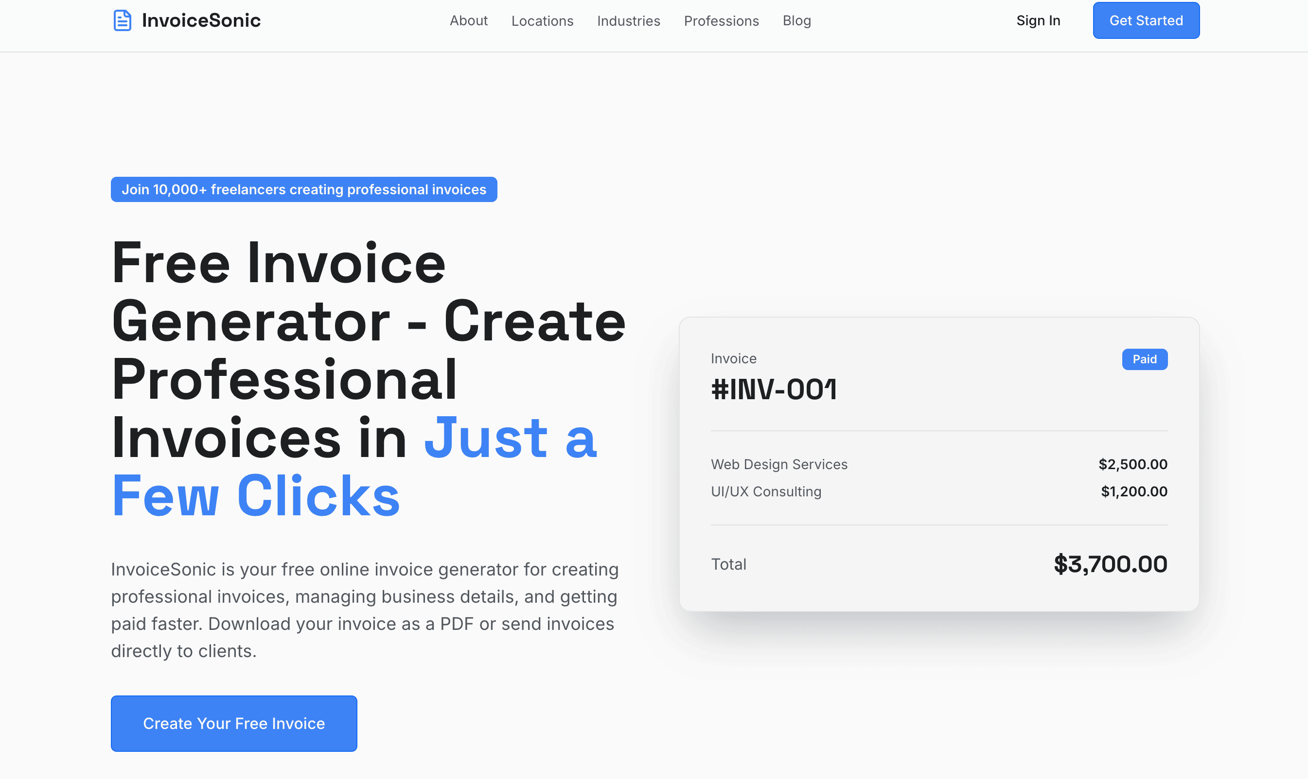 invoice Sonic - Screenshot 1