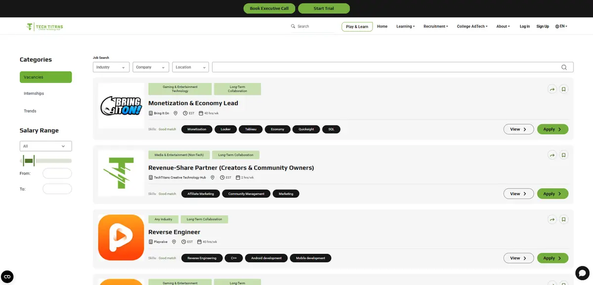 TechTitans - Screenshot 1