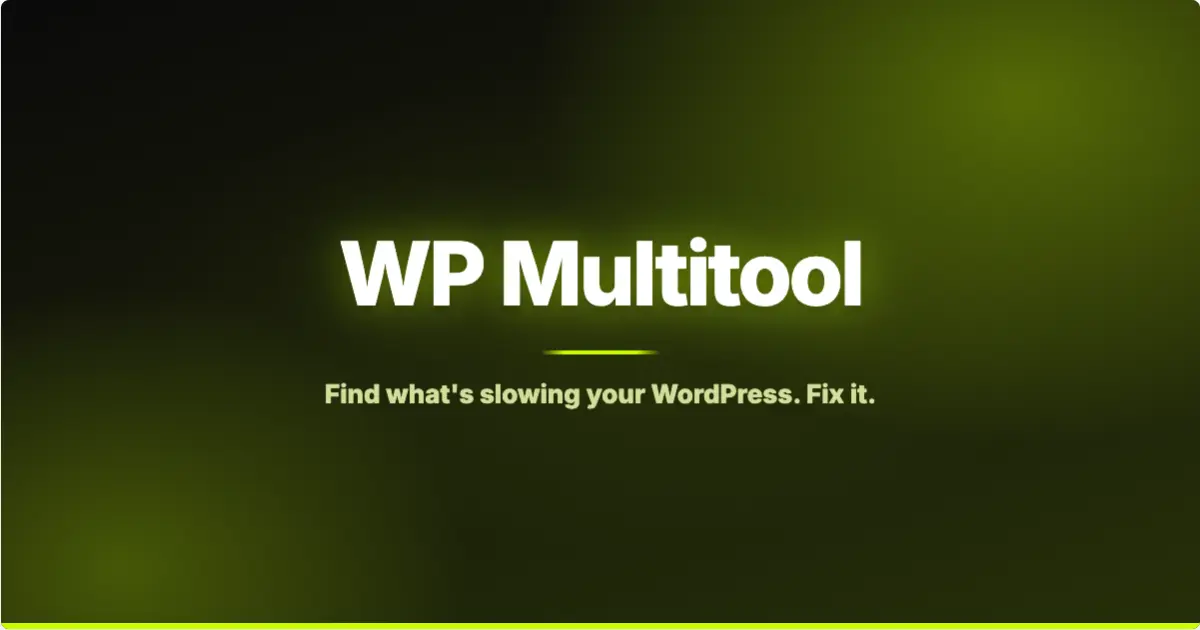 WP Multitool - Screenshot 1