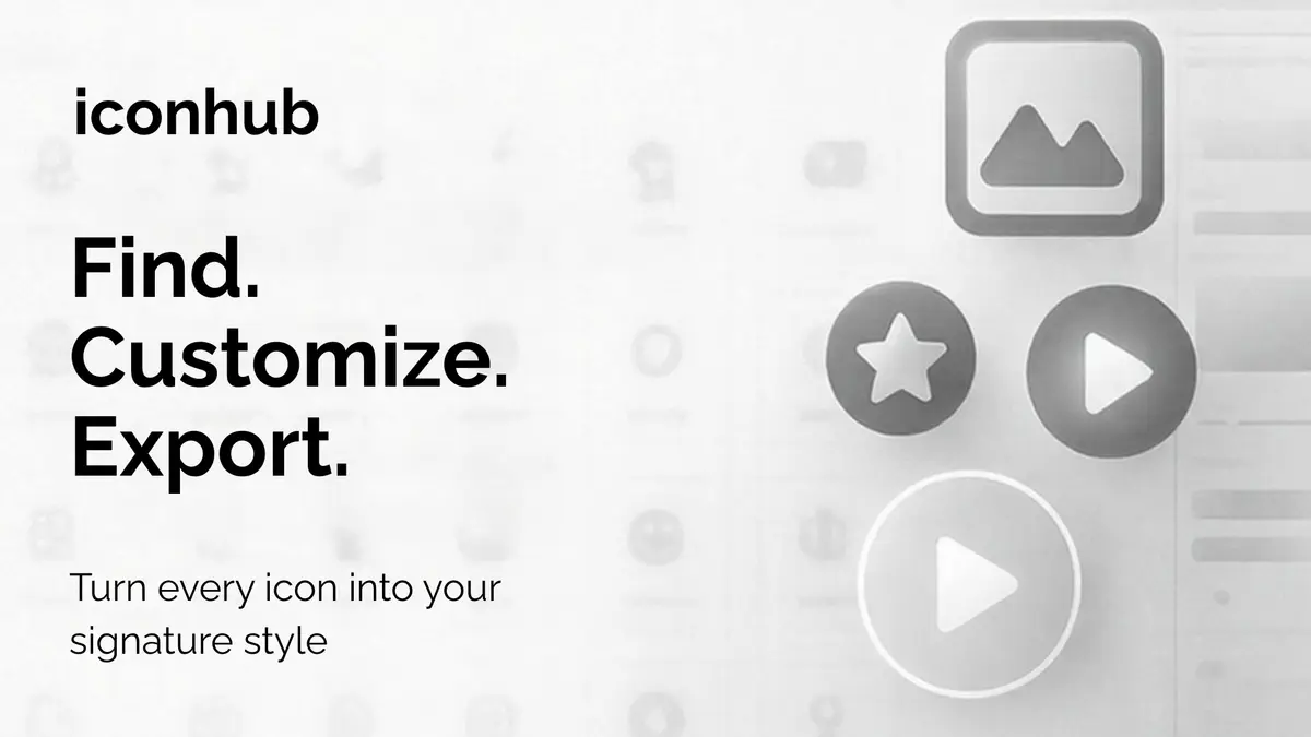 Iconhub - Customize & Export Icons in Seconds - Screenshot 1