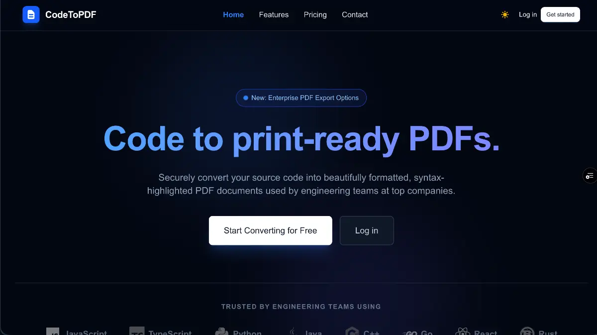 CodeToPdf - Screenshot 2