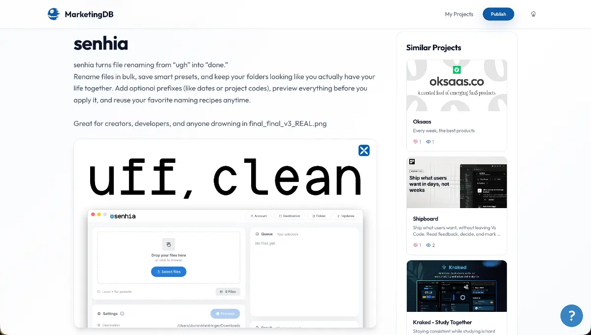 MarketingDB - Screenshot 3
