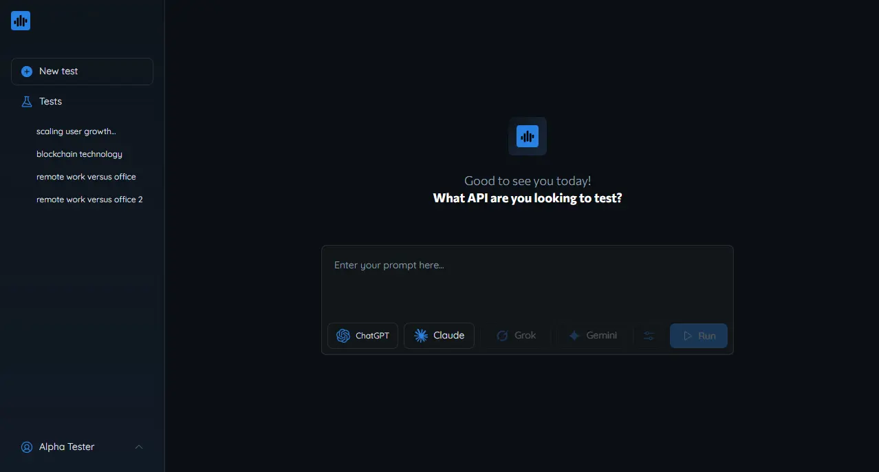 Test AI models - Screenshot 1