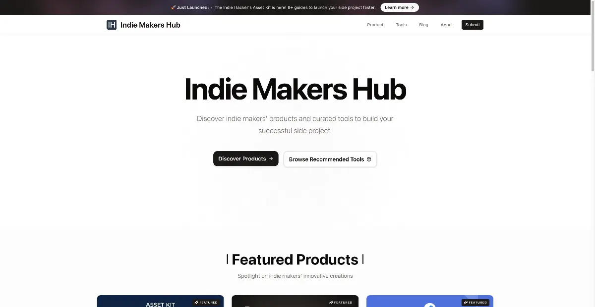 Indie Makers Hub - Screenshot 1