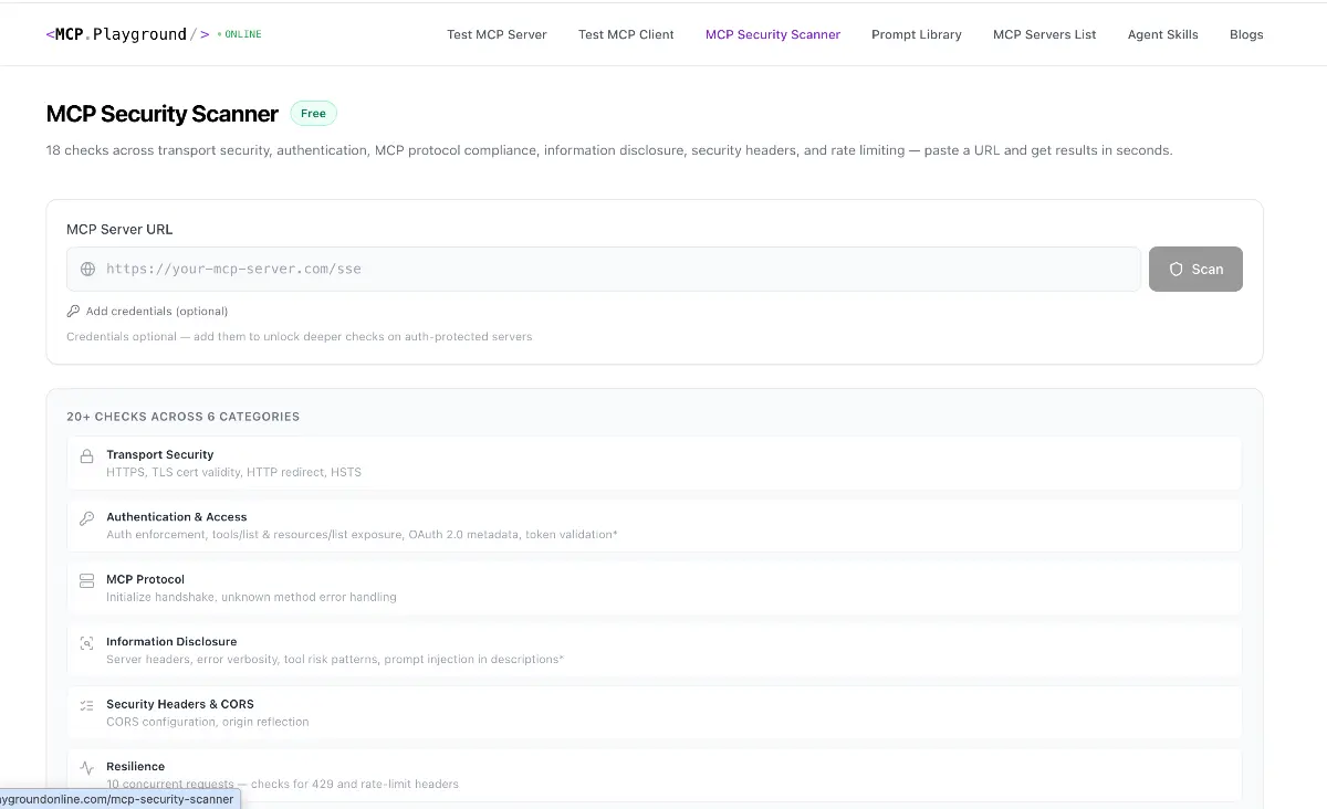 MCP Playground Online - Screenshot 3