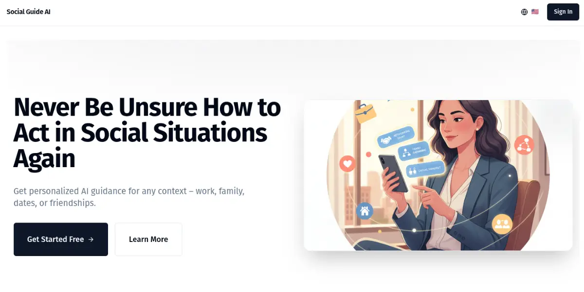Social Guide AI - Screenshot 1