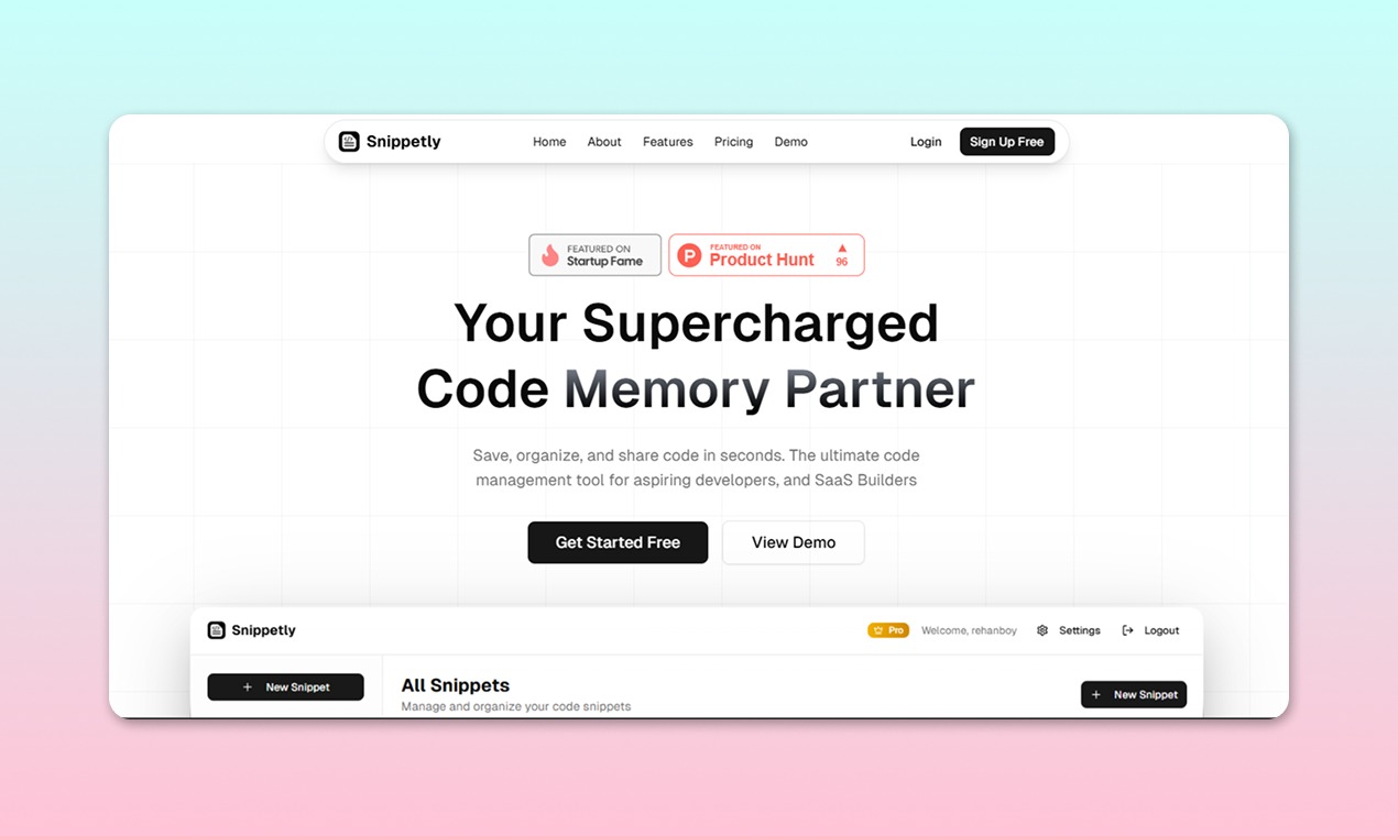 Snippetly - Screenshot 1