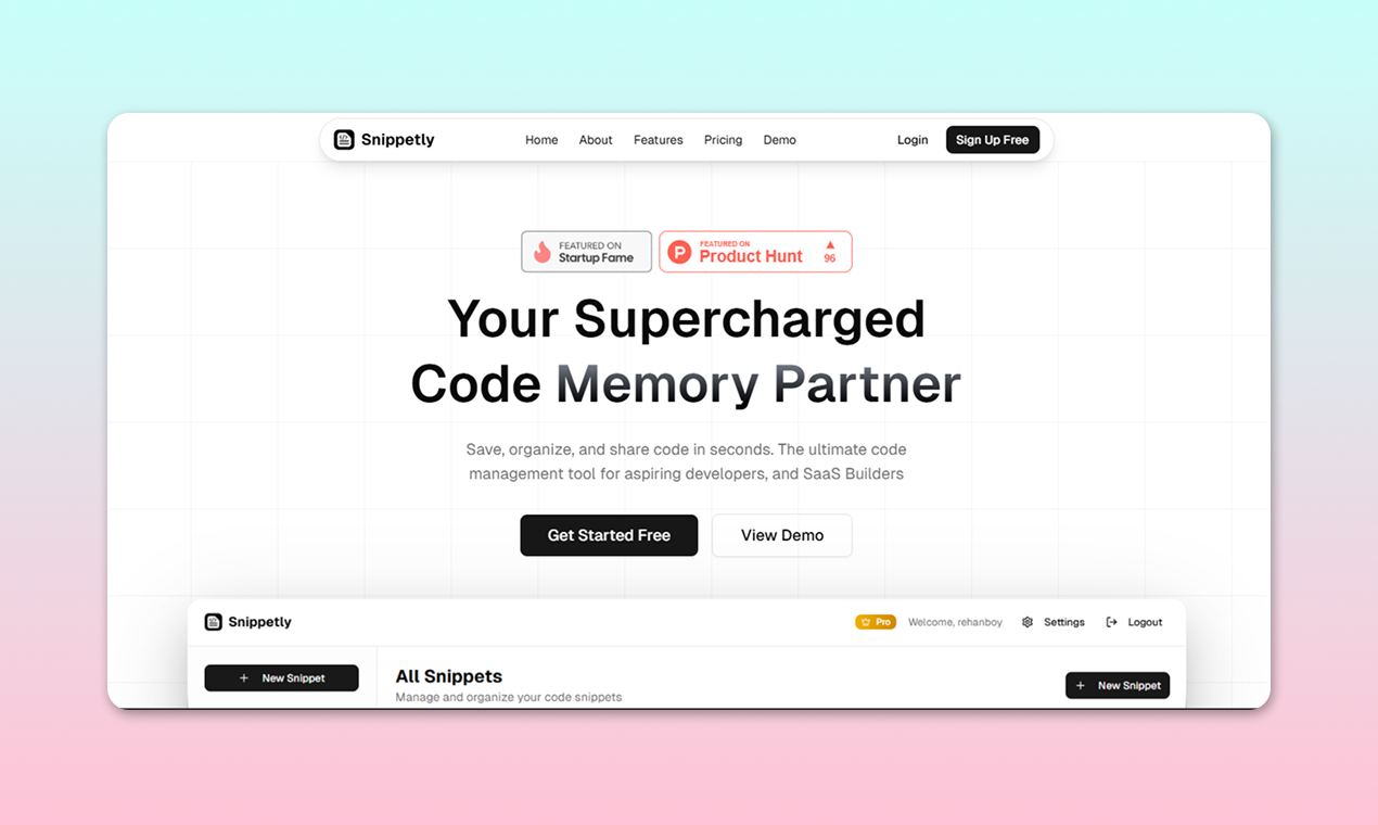 Snippetly - Screenshot 1