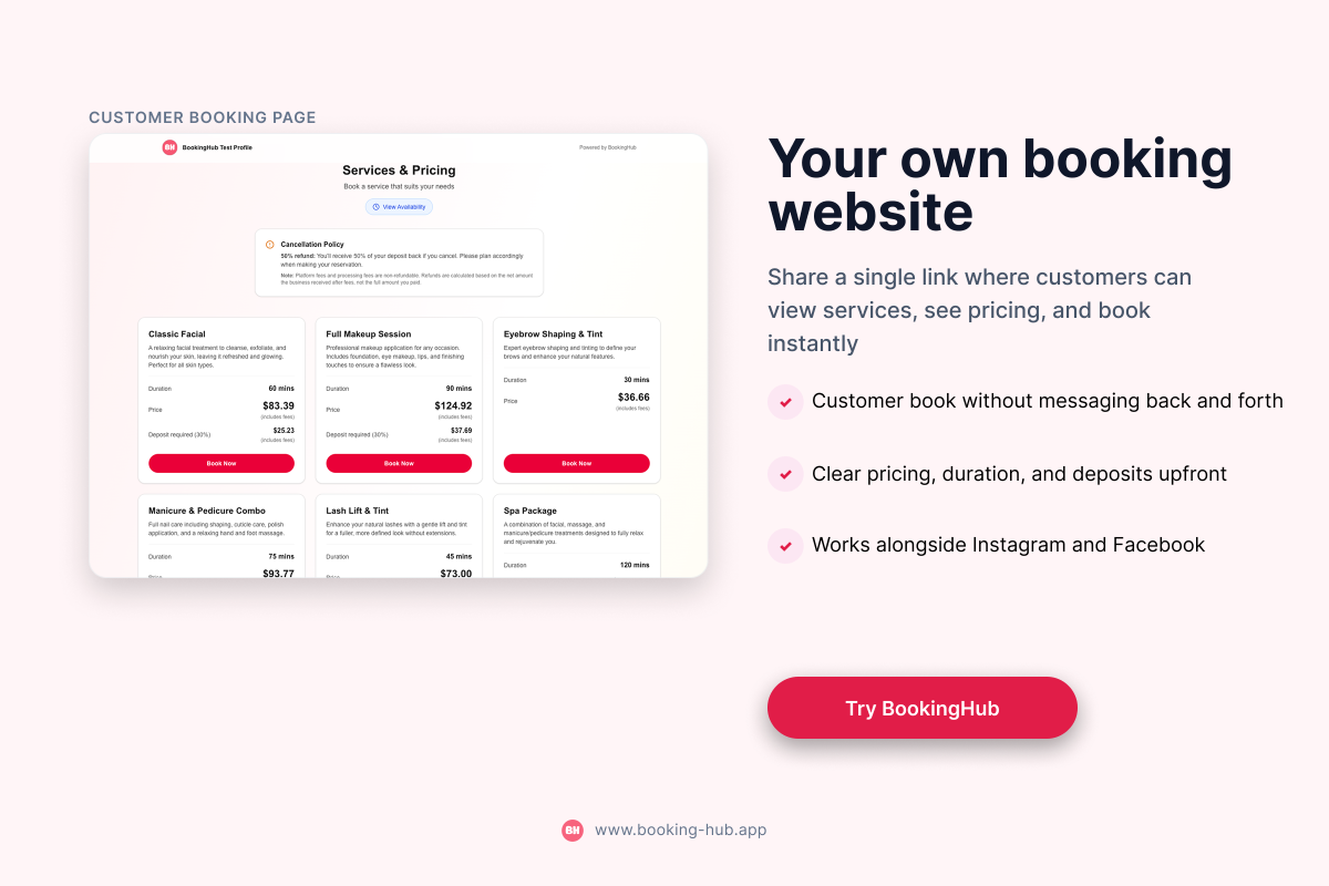 BookingHub - Online Booking & Payments Platform - Screenshot 2