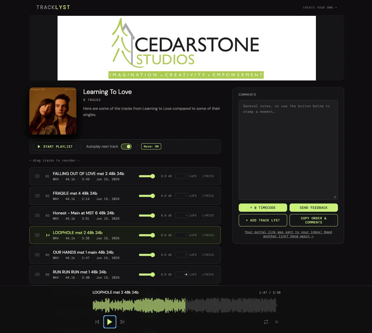 Track Lyst - Screenshot 4