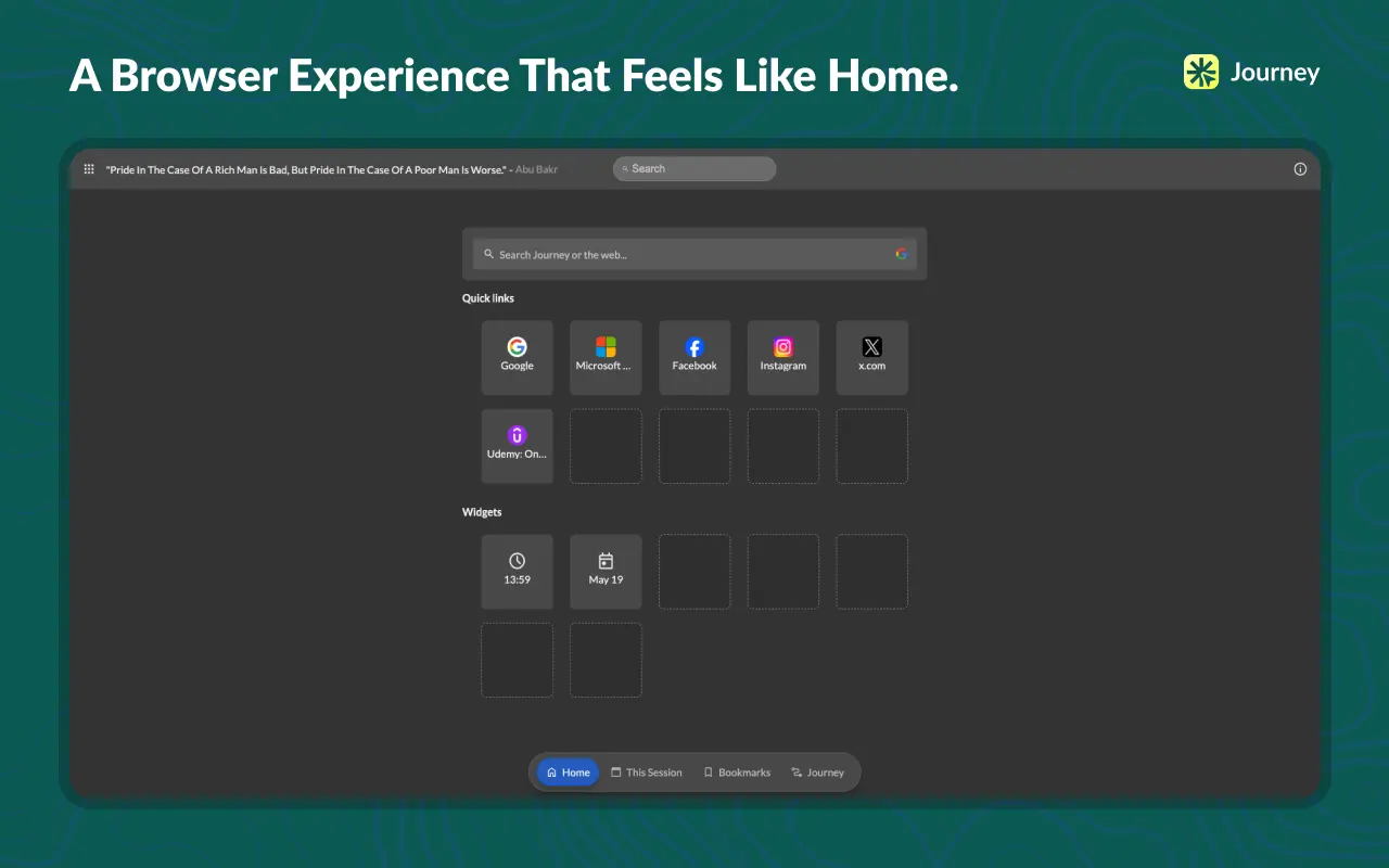 Journey - A bookmark manager - Screenshot 2