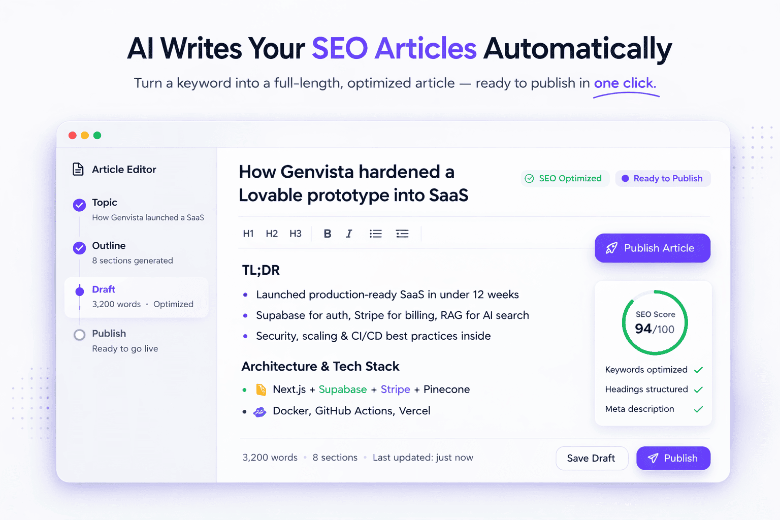 LovableSEO - Screenshot 1