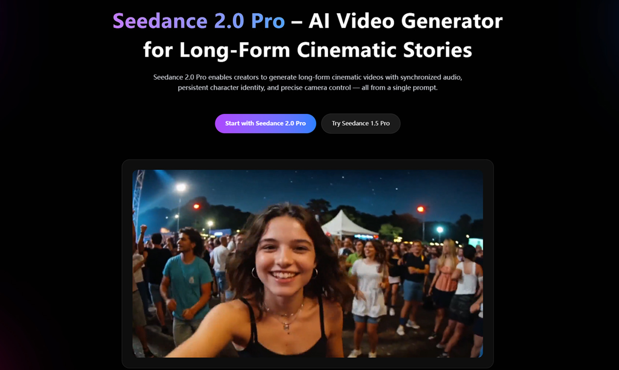 Seedance 2.0 Pro AI Video - Screenshot 1