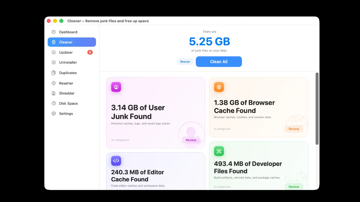 DeepCleanMac - Screenshot 2