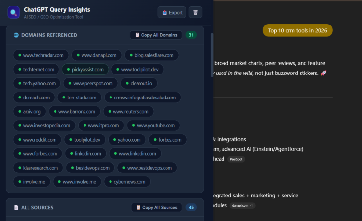 ChatGPT Query Extension - AI SEO - Screenshot 2