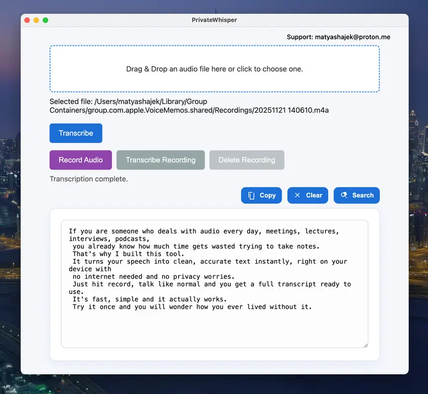 PrivateWhisper - Screenshot 1