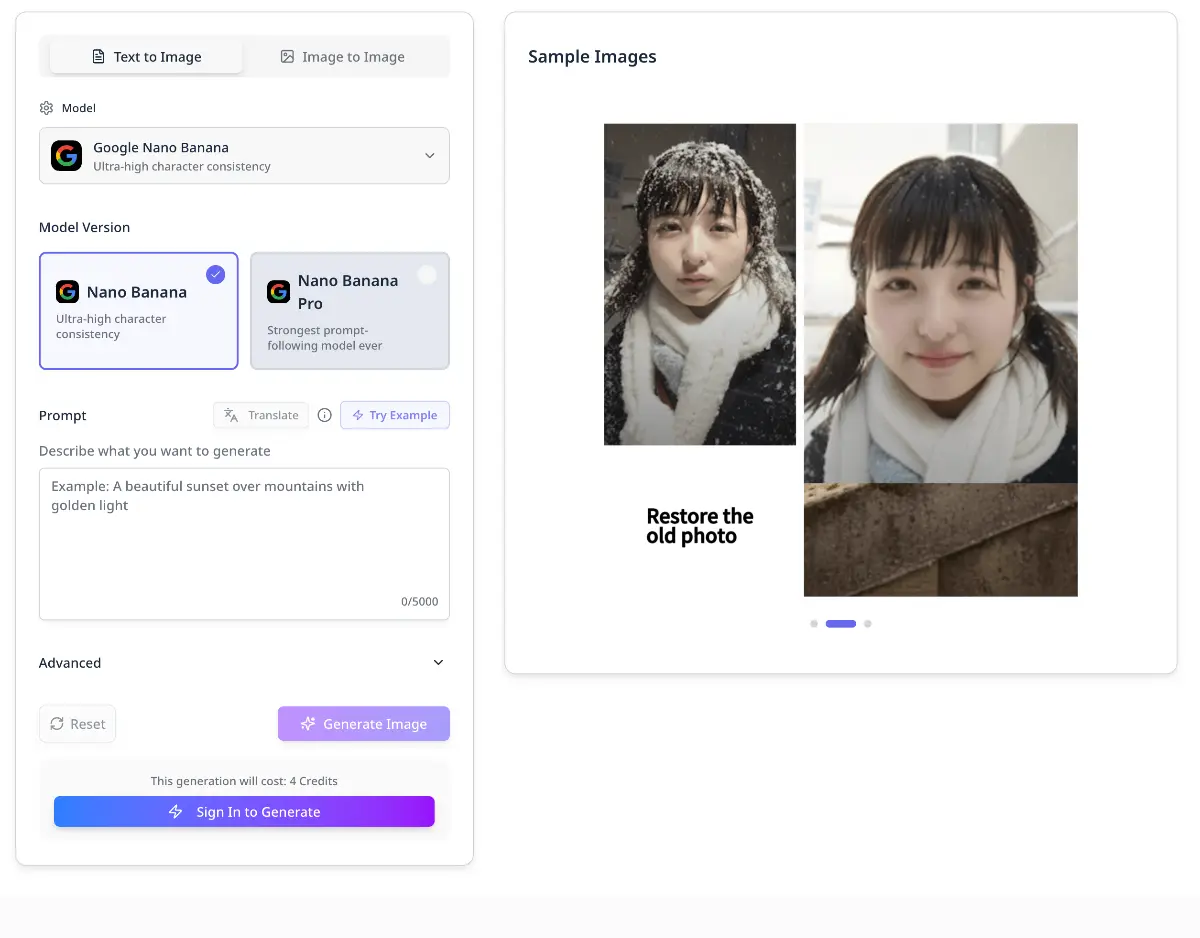 Nano Banana AI  - Screenshot 2