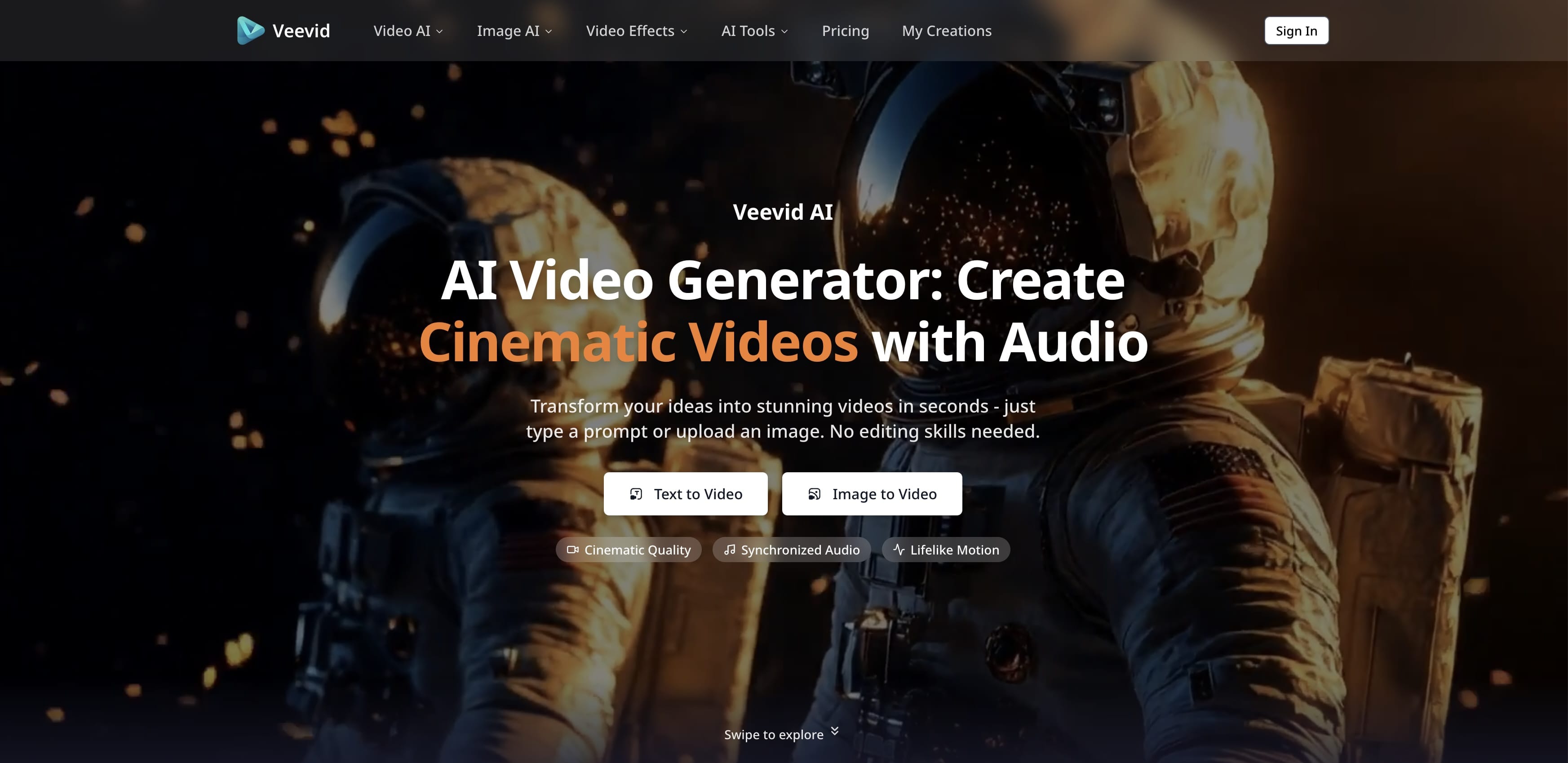 Veevid AI - Best AI Video Generator - Screenshot 1